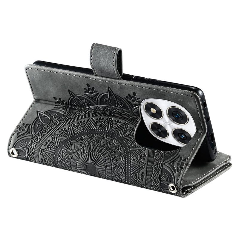 Fodral Poco X7 5g Plånbok Med Mandala-mockaeffekt
