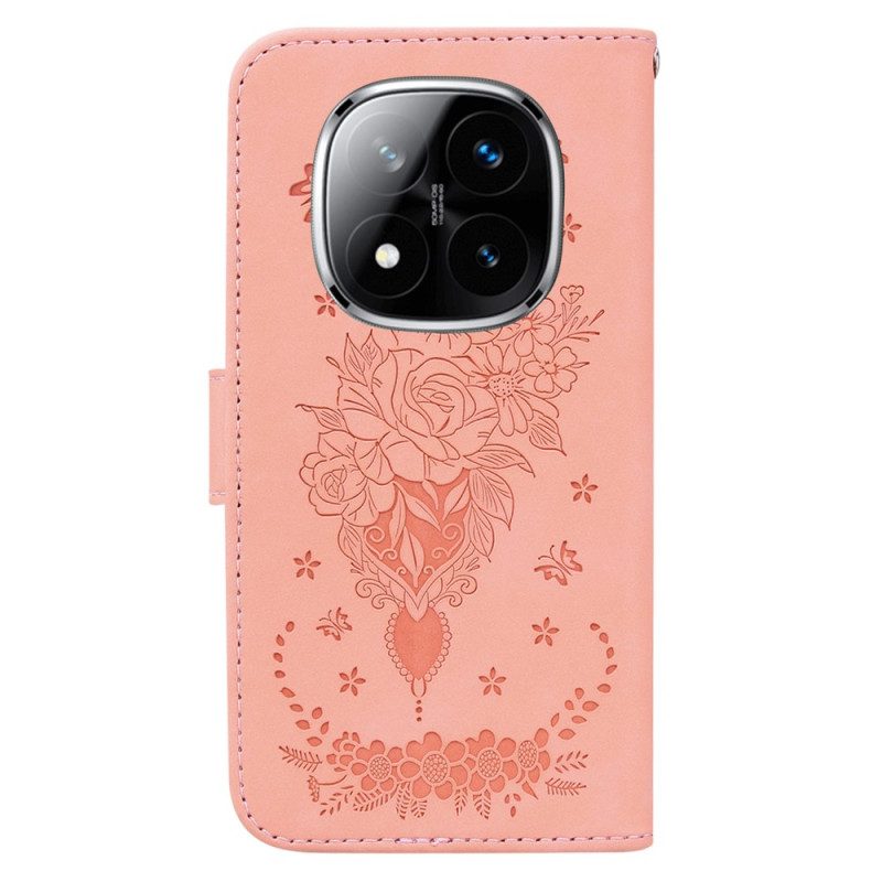 Fodral Poco X7 5g Rosa Mockaeffekt