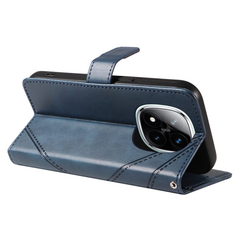 Fodral Poco X7 5g Tvåfärgad Randig Med Rem