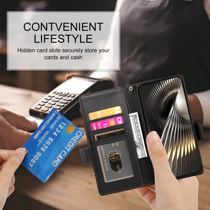 Fodral Poco X7 Pro 5g Klassisk Med Dekorativ Nit