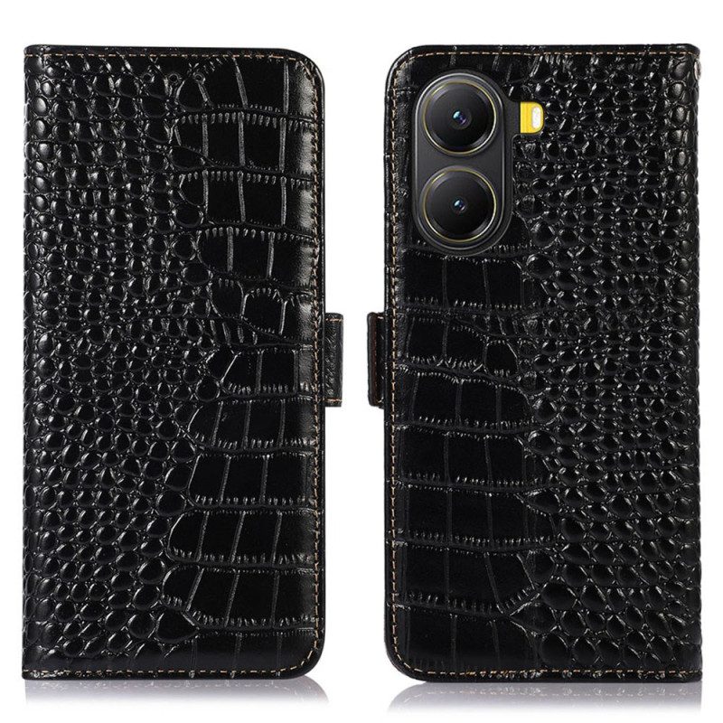 Fodral Poco X7 Pro 5g Krokodilstrukturerat Läder