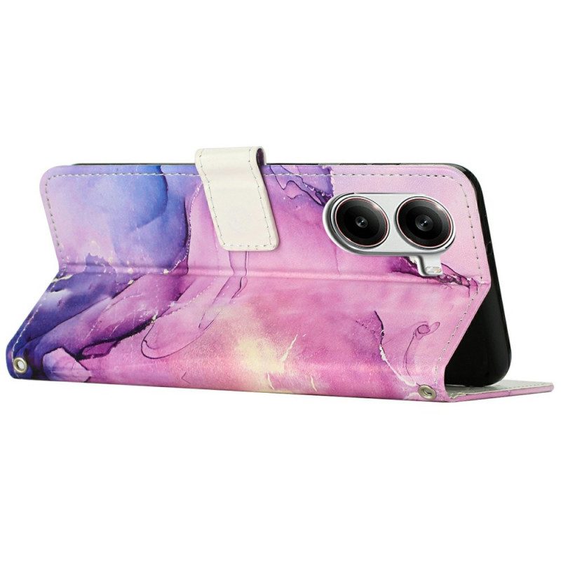 Fodral Poco X7 Pro 5g Marmoreffekt Med Rem