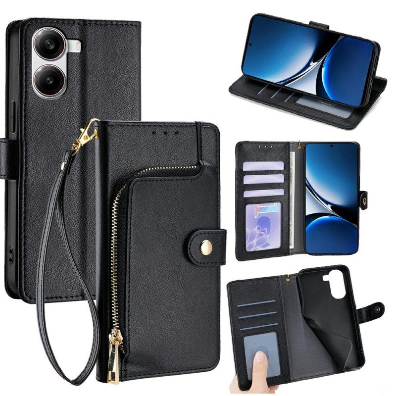 Fodral Poco X7 Pro 5g Myntbörs Och Plånbok Med Rem