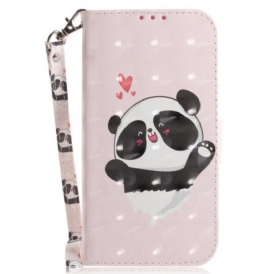 Fodral Xiaomi 12 / 12X Med Kedjar Panda Love Med Snodd
