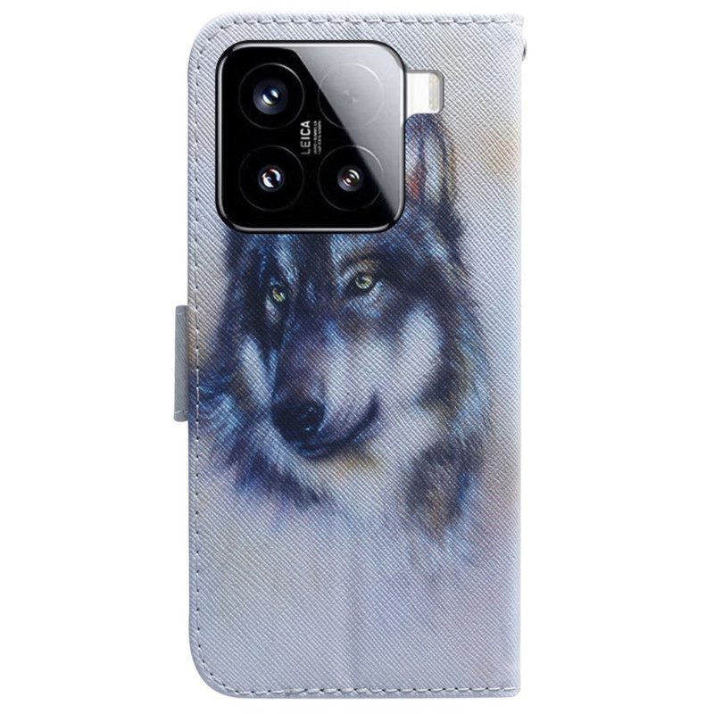Fodral Xiaomi 15 Akvarellhund