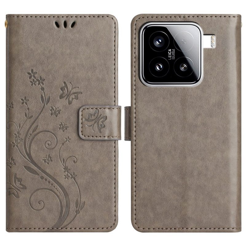 Fodral Xiaomi 15 Blommönster