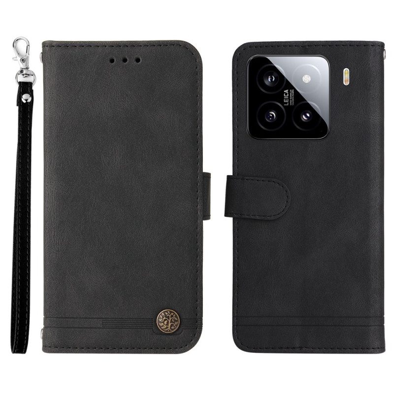 Fodral Xiaomi 15 Dekorativ Nit Och Rem
