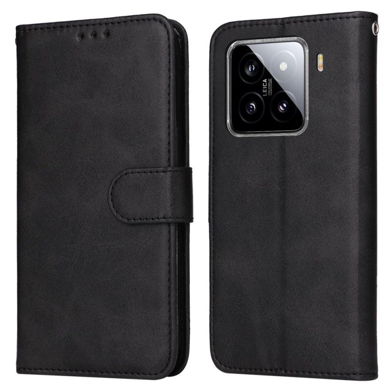 Fodral Xiaomi 15 Enkel Läderrem