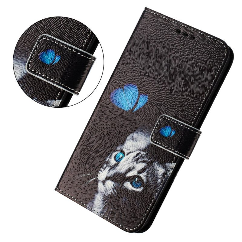 Fodral Xiaomi 15 Fjäril Och Katt