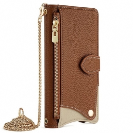 Fodral Xiaomi 15 Plånbok Och Kedja