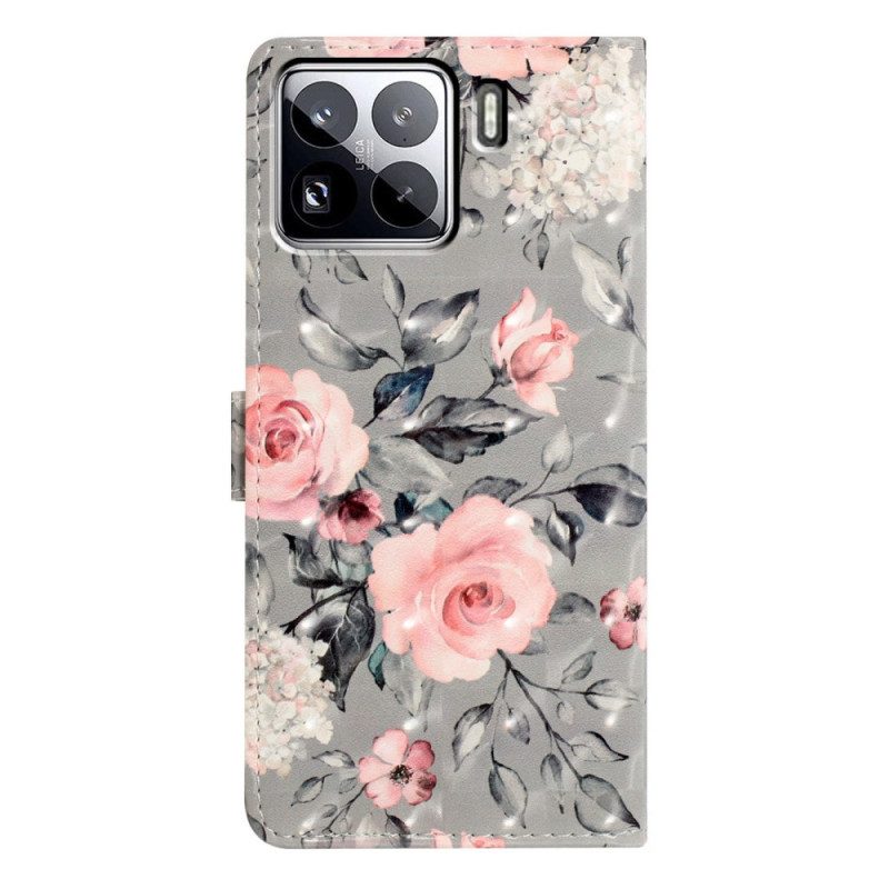 Fodral Xiaomi 15 Pro 3d-blommönster