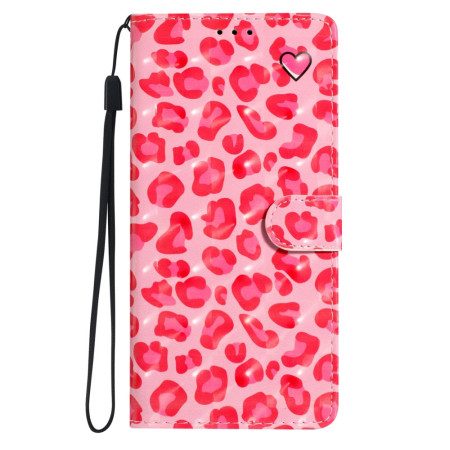 Fodral Xiaomi 15 Pro 3d-rosa Leopardmönster