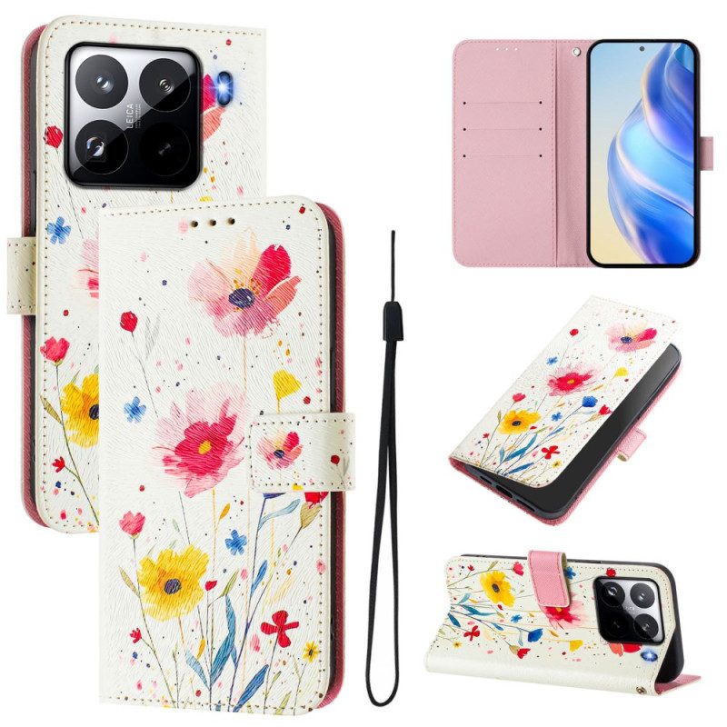 Fodral Xiaomi 15 Pro Blommönster