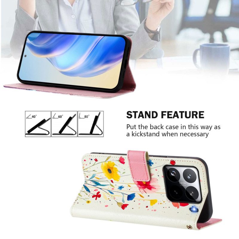 Fodral Xiaomi 15 Pro Blommönster