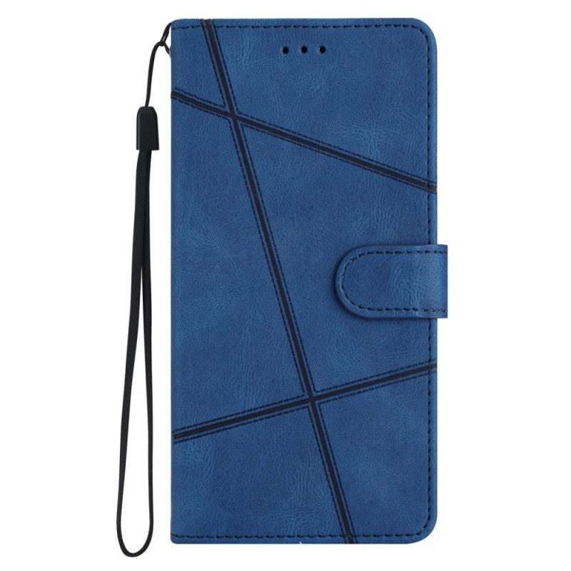 Fodral Xiaomi 15 Pro Linjer Och Ränder Med Rem
