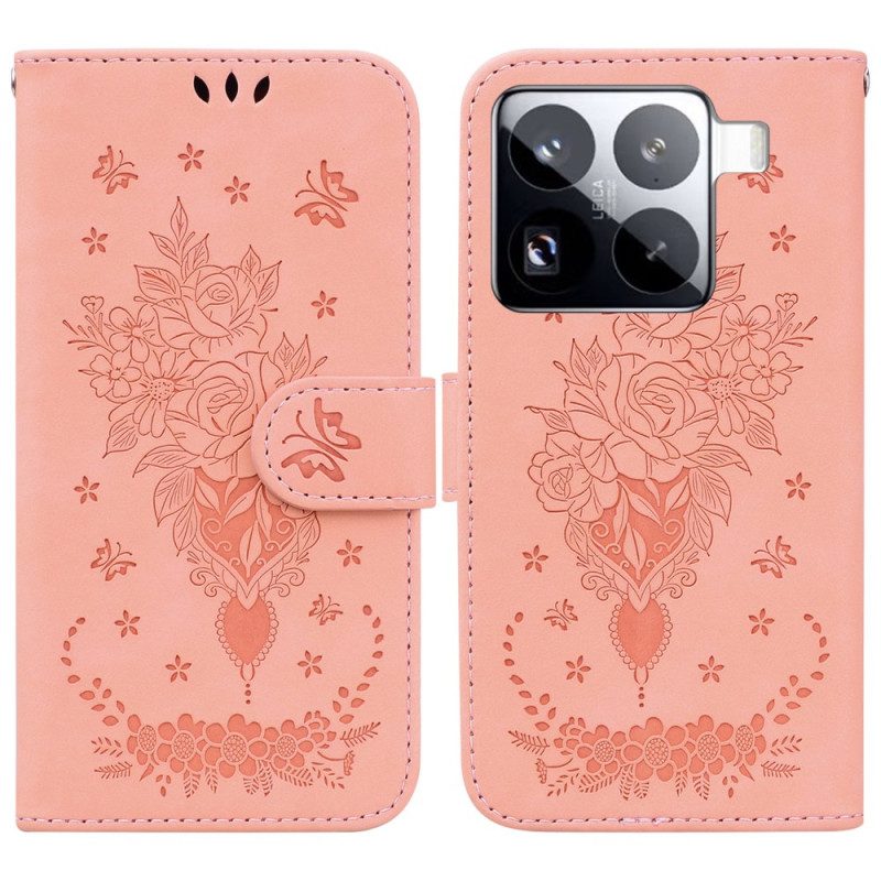 Fodral Xiaomi 15 Pro Rosa Mockaeffekt
