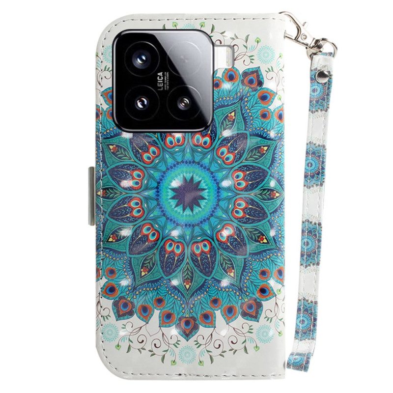 Fodral Xiaomi 15 Snodd Med Grön Mandala