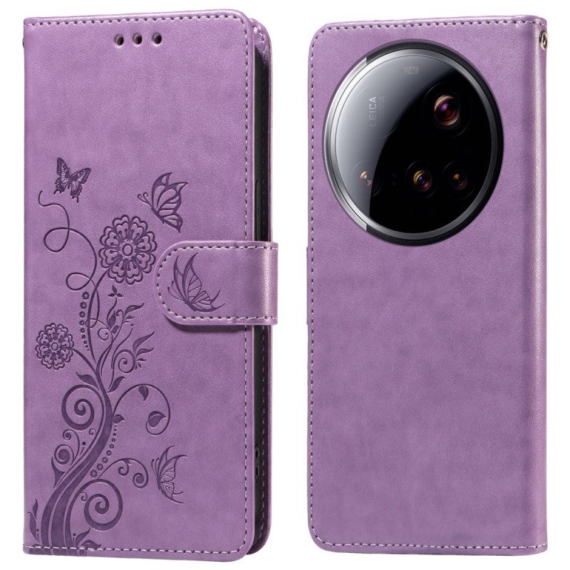 Fodral Xiaomi 15 Ultra Blomsterdekor