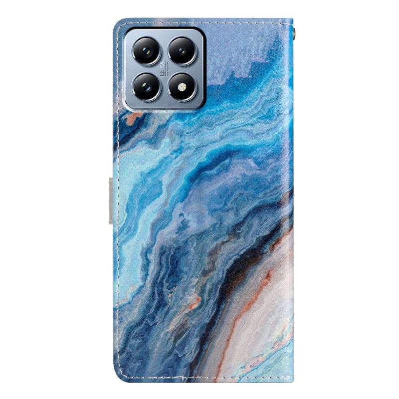 Fodral Xiaomi 15t Blå Marmor