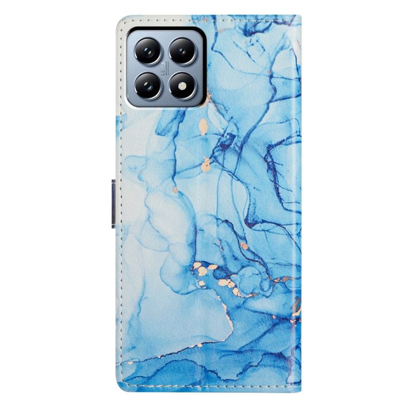 Fodral Xiaomi 15t Blå Marmor