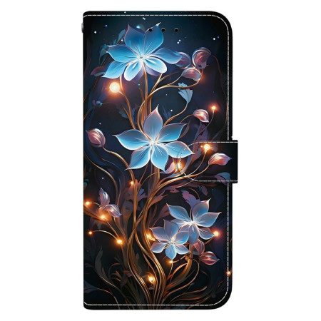 Fodral Xiaomi 15t Blått Blommönster