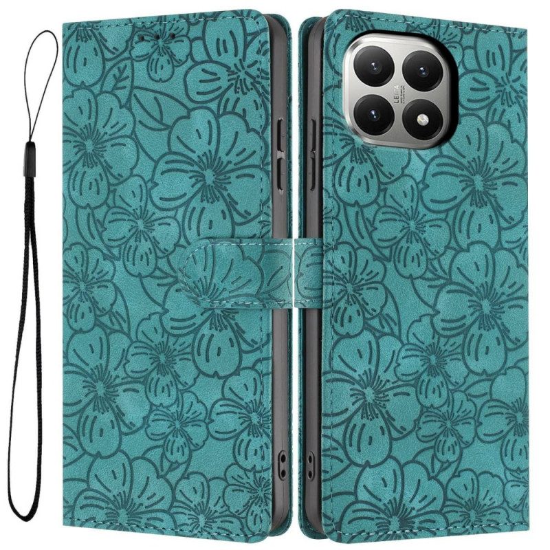 Fodral Xiaomi 15t Blommig Gravyr