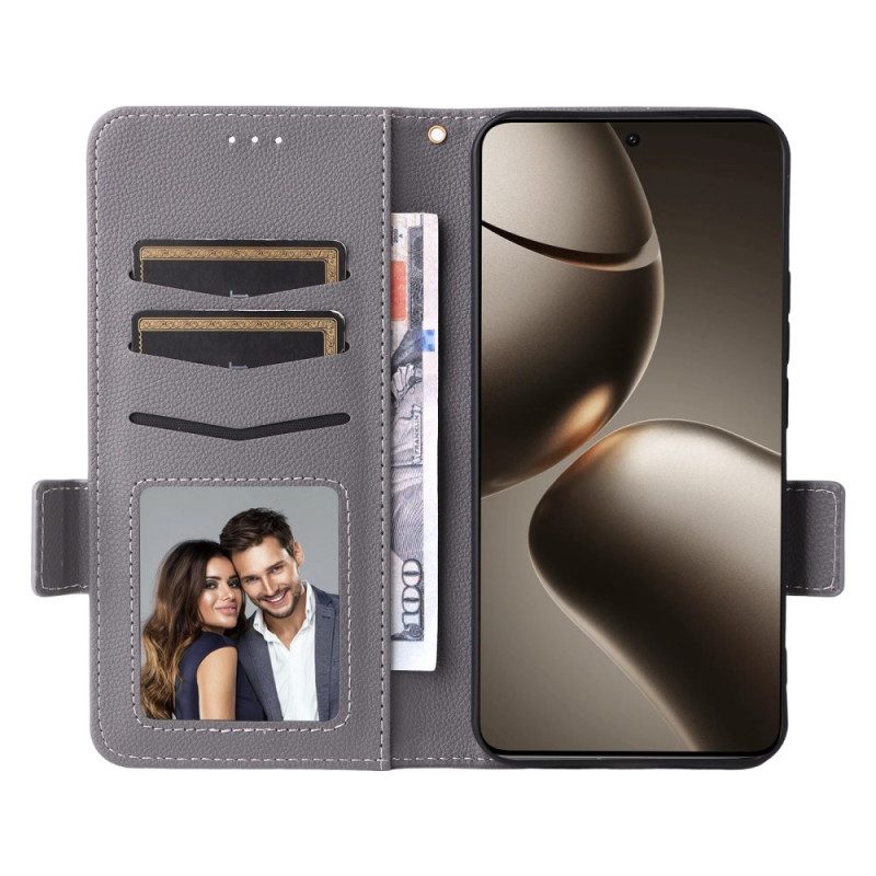 Fodral Xiaomi 15t Konstläder Med Rem