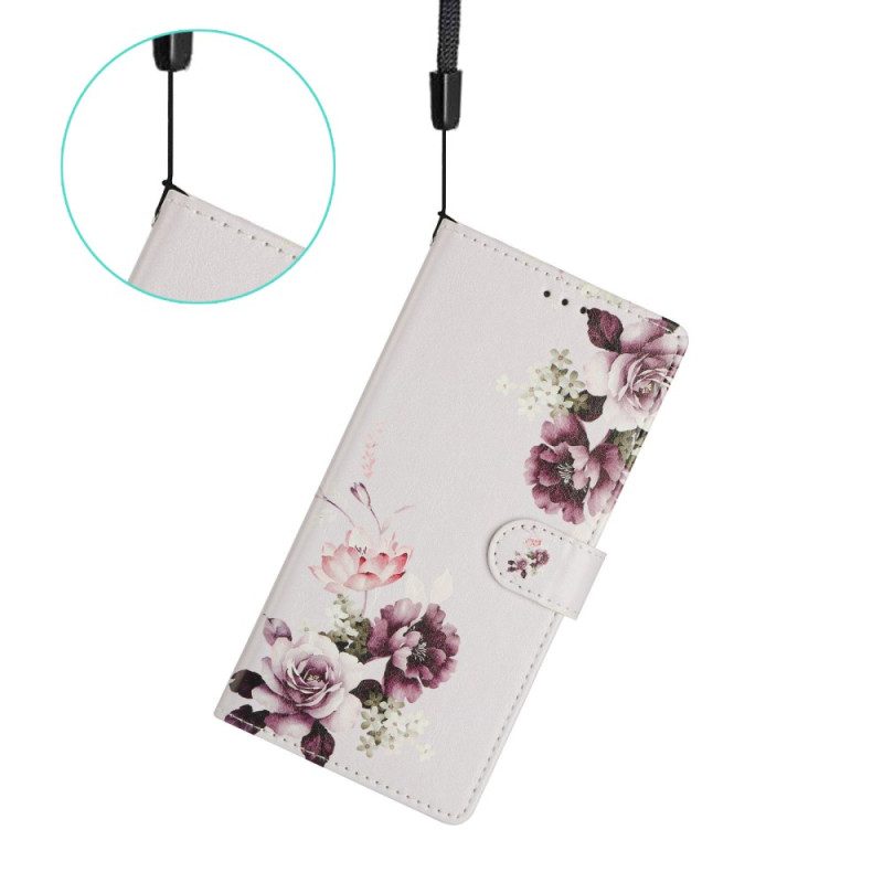 Fodral Xiaomi 15t Lila Rosor