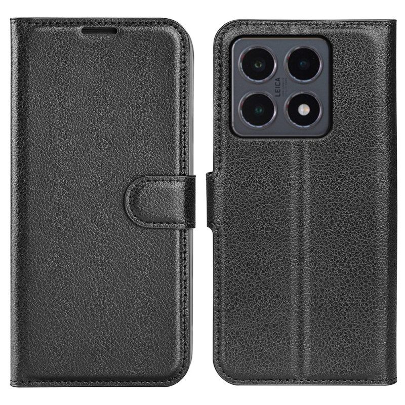 Fodral Xiaomi 15t Litchikonstläder