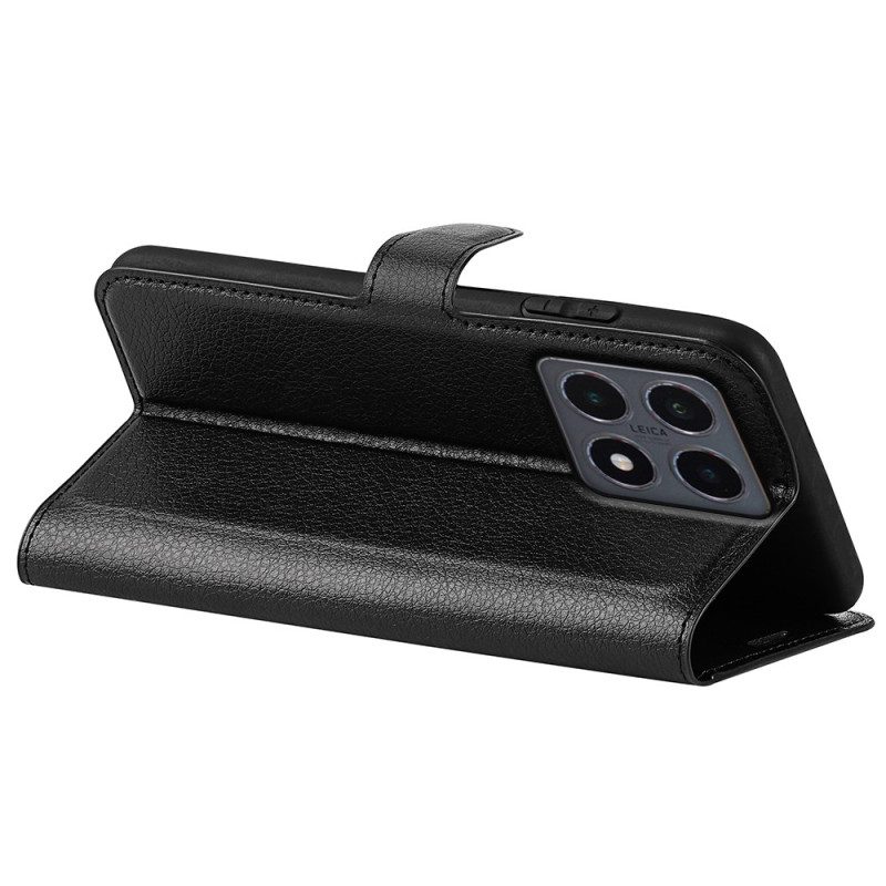 Fodral Xiaomi 15t Litchikonstläder