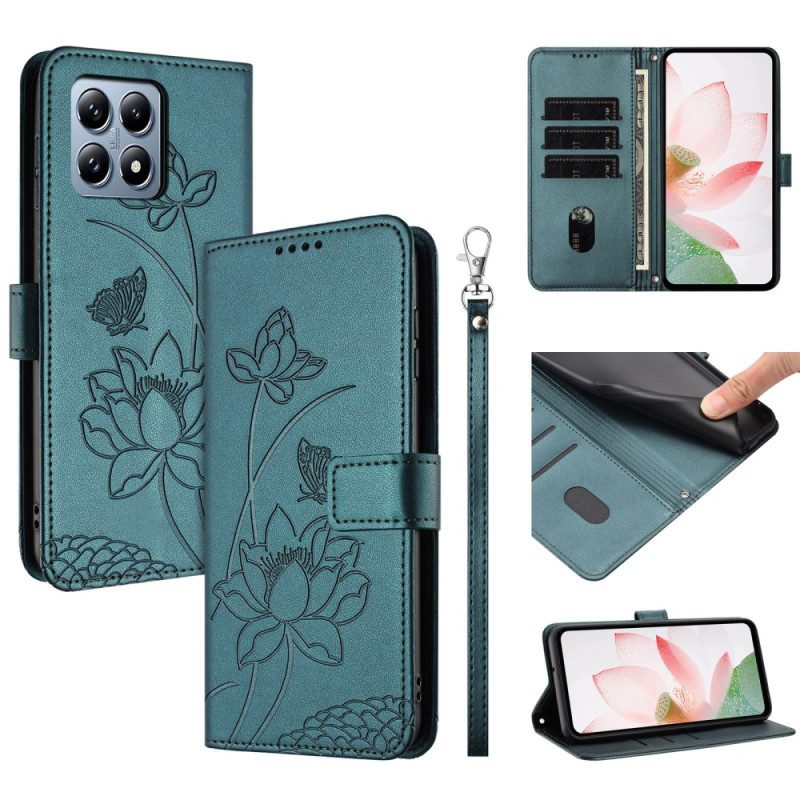 Fodral Xiaomi 15t Lotusmönster