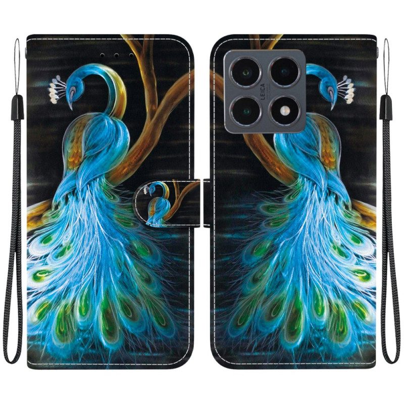 Fodral Xiaomi 15t Påfågelmönster
