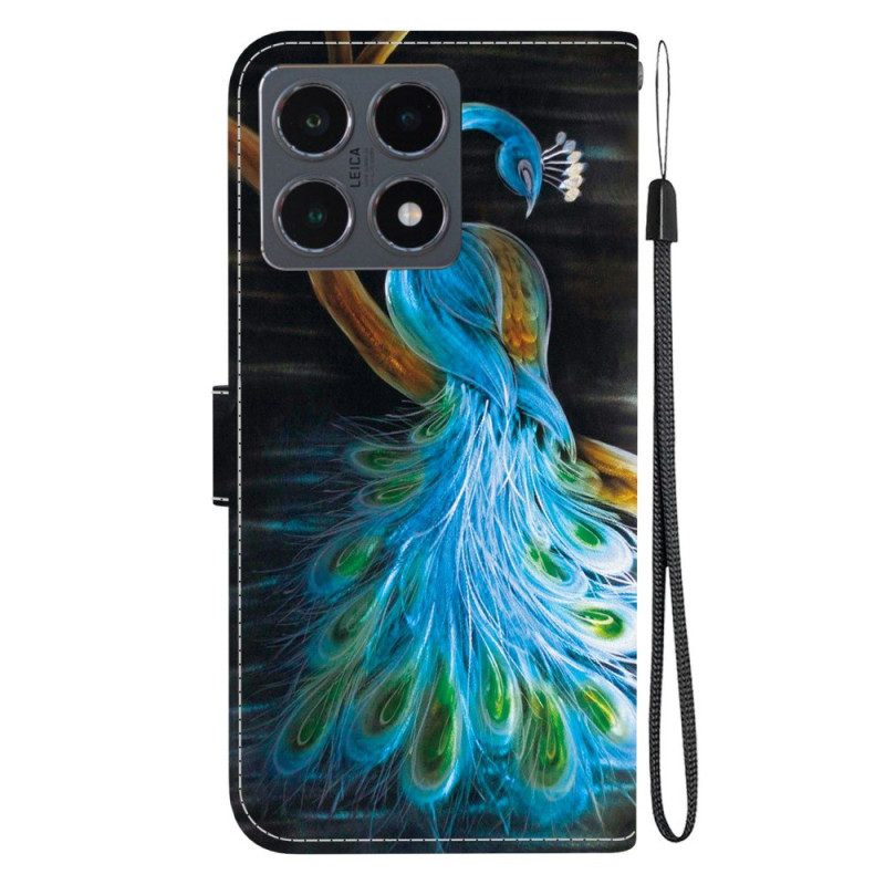 Fodral Xiaomi 15t Påfågelmönster