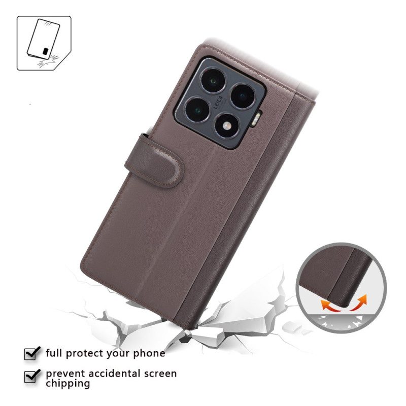Fodral Xiaomi 15t Pro Äkta Läder