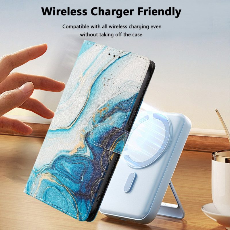 Fodral Xiaomi 15t Pro Blå Marmor
