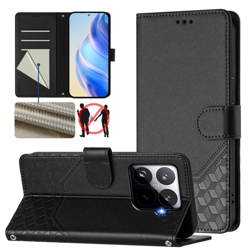 Fodral Xiaomi 15t Pro Diamantmönster Med Kant