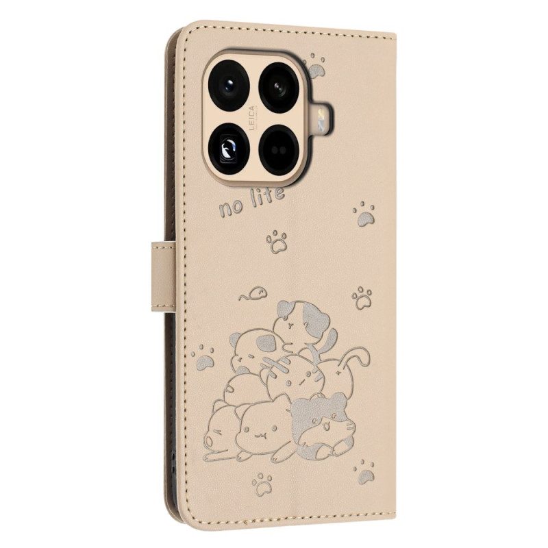 Fodral Xiaomi 15t Pro Kattpinne Med Rem