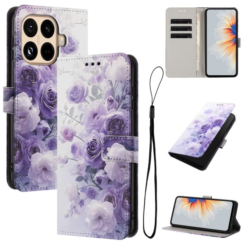 Fodral Xiaomi 15t Pro Lila Rosor