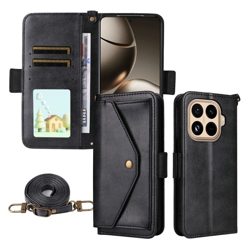 Fodral Xiaomi 15t Pro Plånbok Med Axelrem