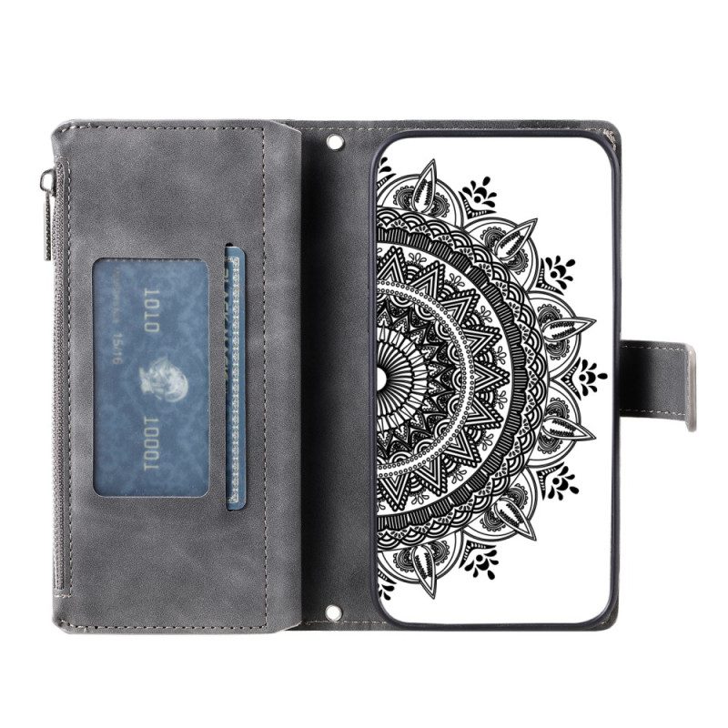 Fodral Xiaomi 15t Pro Plånbok Med Mandala-mockaeffekt