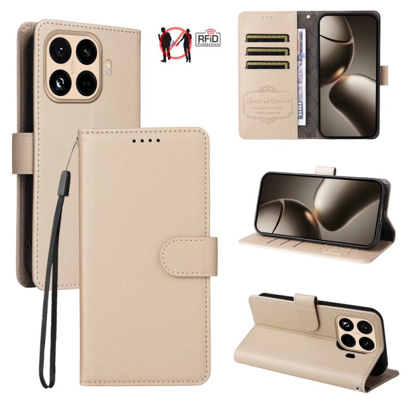 Fodral Xiaomi 15t Pro Rfid-plånbok Med Lädereffekt