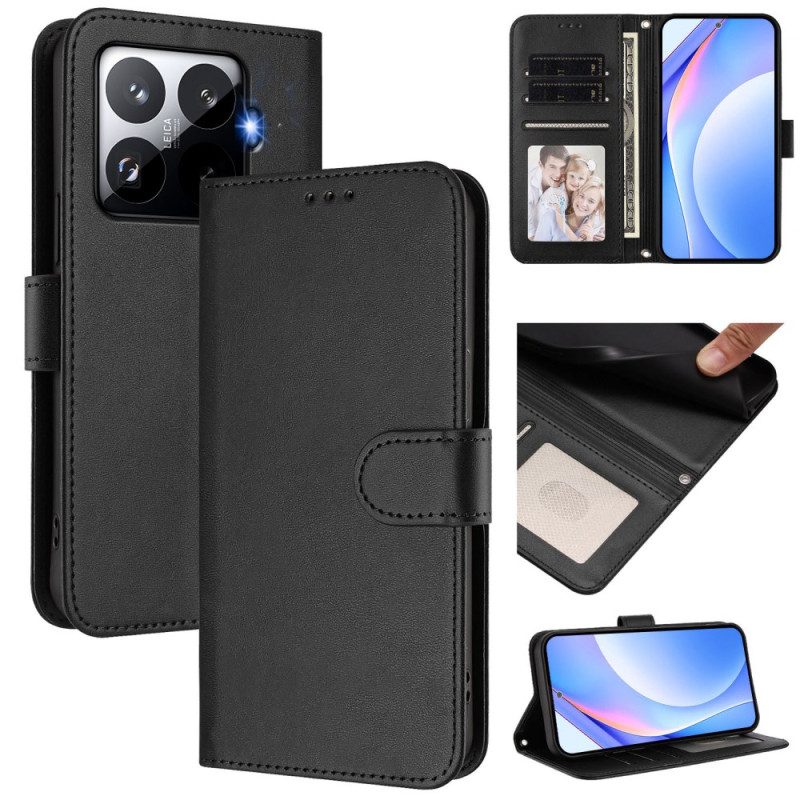 Fodral Xiaomi 15t Pro Rfid-skyddande Lädereffekt