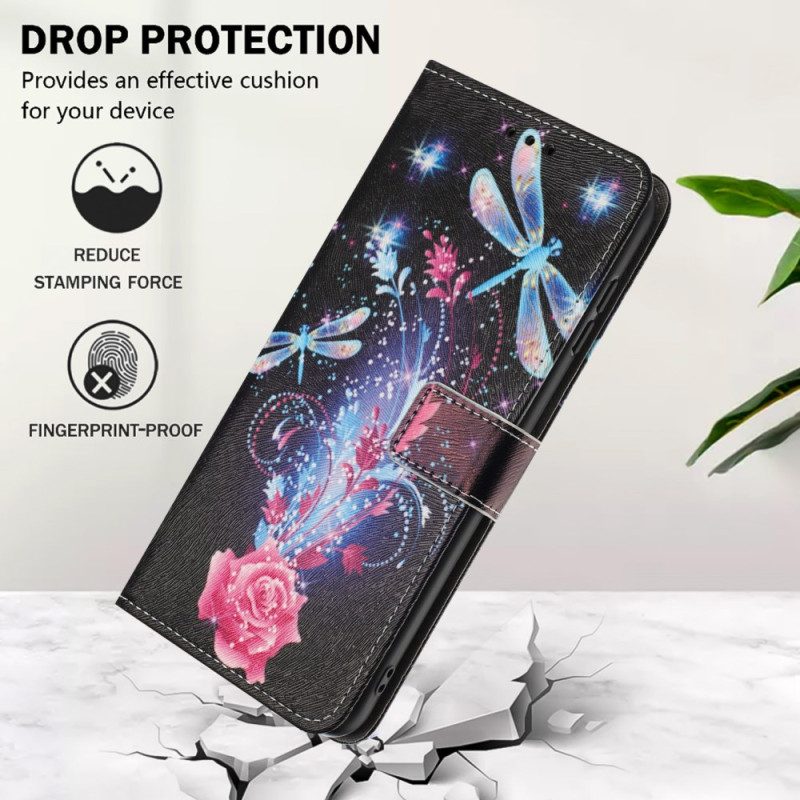 Fodral Xiaomi 15t Pro Ros Och Trollsländor