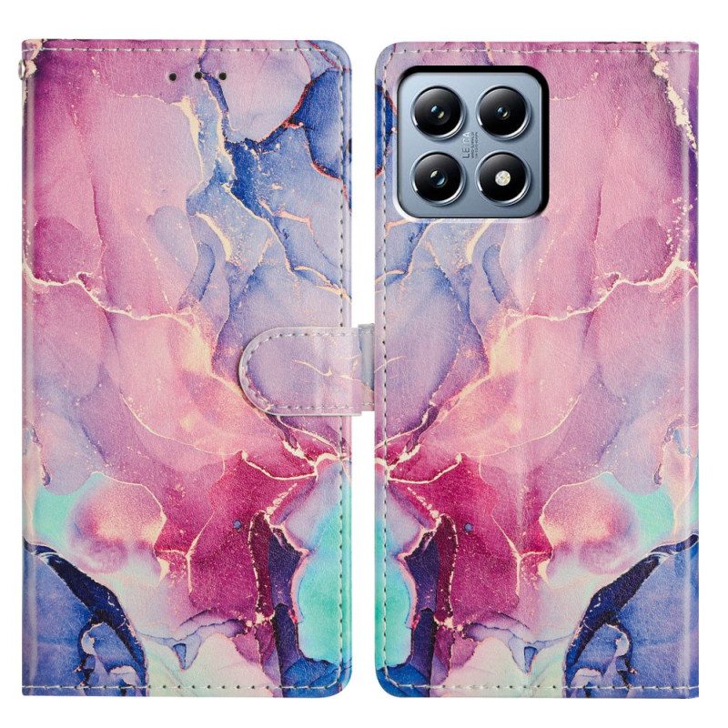 Fodral Xiaomi 15t Pro Rosa Grön Marmor