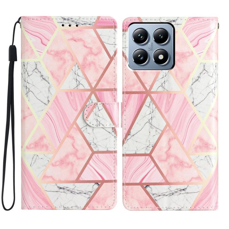 Fodral Xiaomi 15t Rosa Marmor
