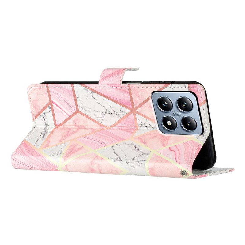 Fodral Xiaomi 15t Rosa Marmor
