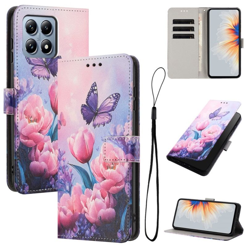 Fodral Xiaomi 15t Rosa Tulpaner
