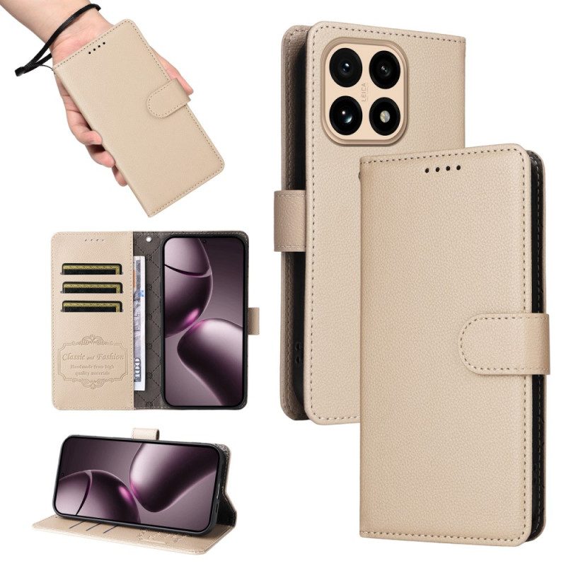 Fodral Xiaomi 15t Texturerat Konstläder