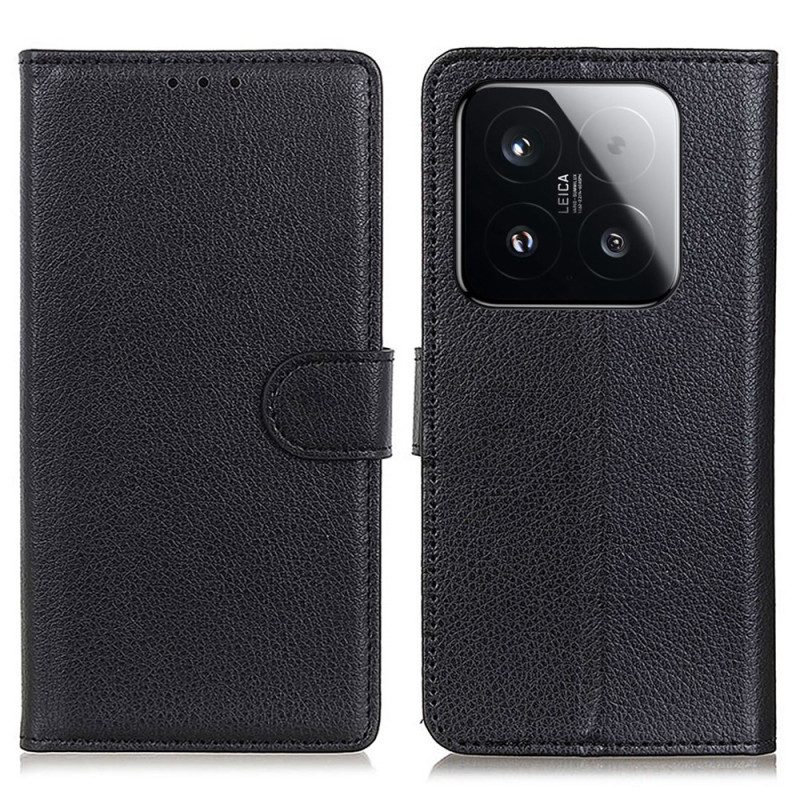 Fodral Xiaomi 15t Traditionellt Konstläder