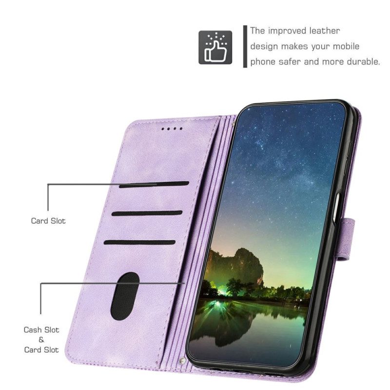 Fodral Xiaomi 15t Triangulärt Mönster Och Rem